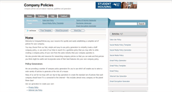 Desktop Screenshot of companypolicies.org