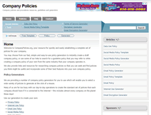 Tablet Screenshot of companypolicies.org